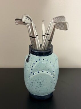 Golf Bag Ceramic Vase